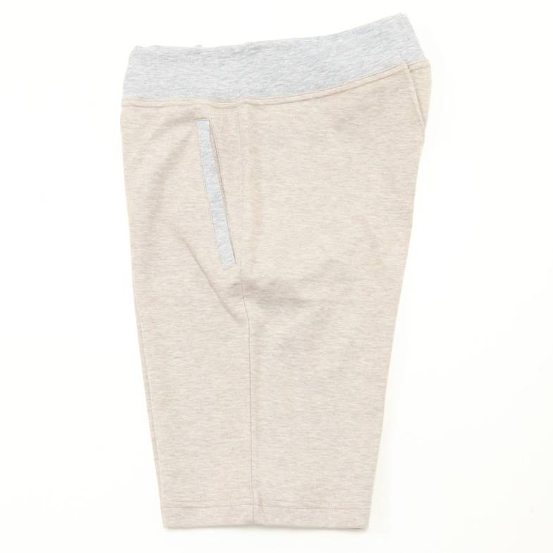 ind ハーフイージーパンツ｜ MARcourt Swifty メンズ セットアップ 1円 新品 DORIANI【伊】Mサイズ イージー ハーフパンツ ストレッチ ジャージー イタリア製バイカラー 茶ブラウン×グレー ドリアーニe518*M