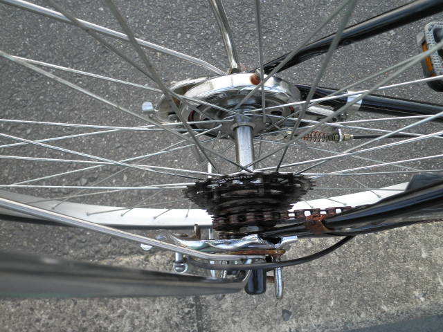 1中古 27インチ 自転車 6段変速 オートライトLED 直接引き取り限定