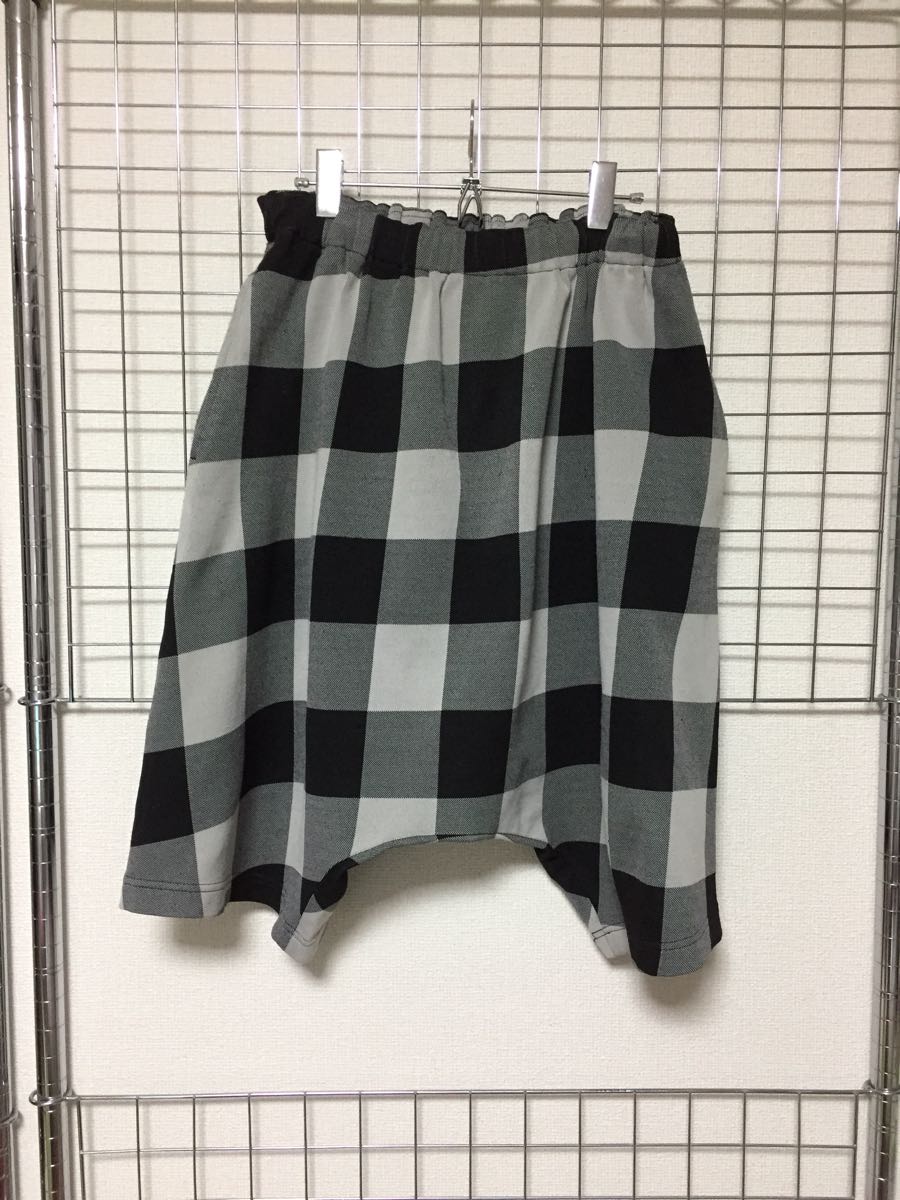 コムデギャルソンブロックチェック柄サルエルパンツsizeXS ブランド別