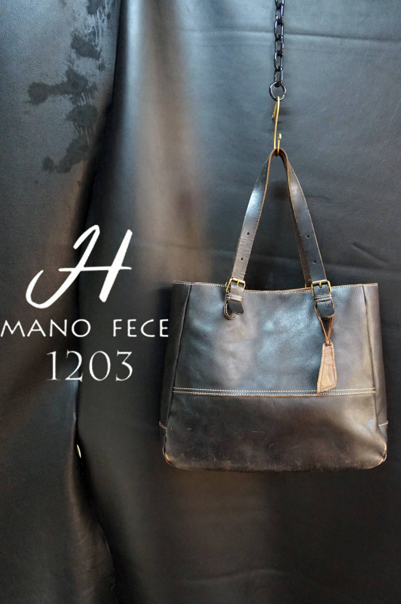 SALE，限定セール H1203 MANOFECE 茶芯レザートートバッグ マノフェス ホークカンパニー バック カバン 本革(トートバッグ)｜売買されたオークション情報、yahooの商品情報をアーカイブ公開 - オークファン トートバッグ