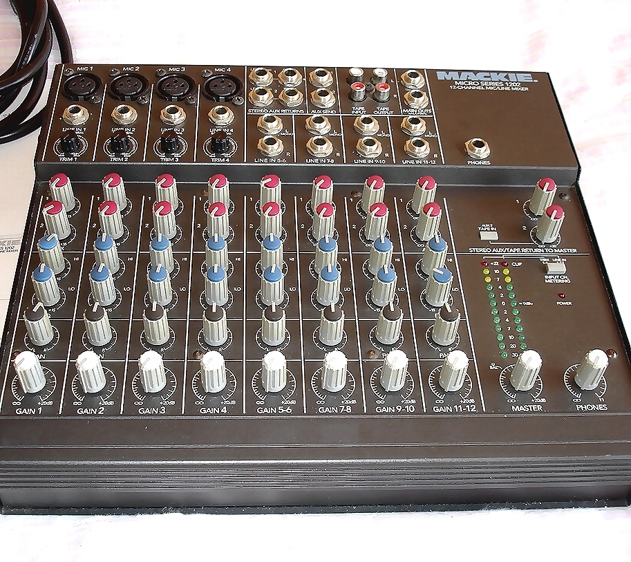 名機 MACKIE MICRO SERIES 1202 初期型 ビンテージ アナログミキサー