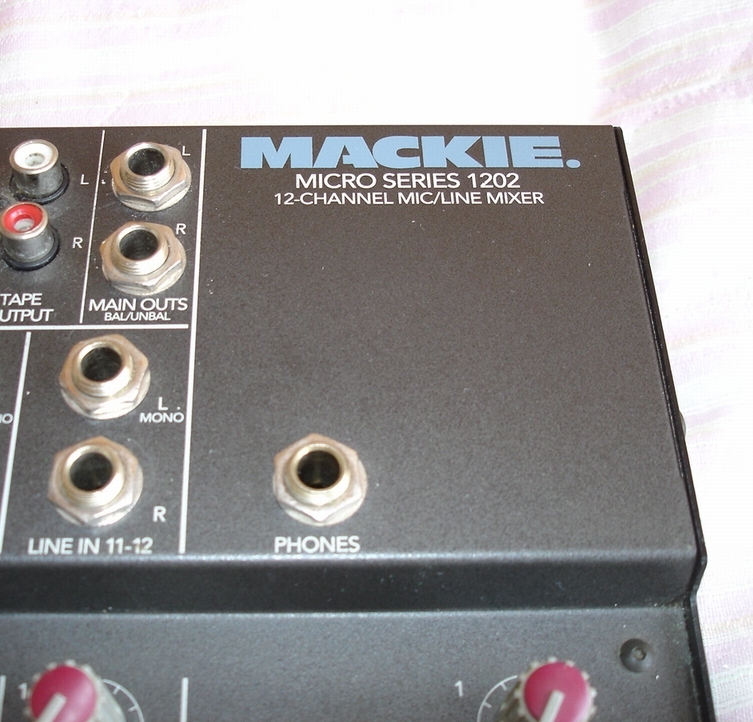 名機 MACKIE MICRO SERIES 1202 初期型 ビンテージ アナログミキサー