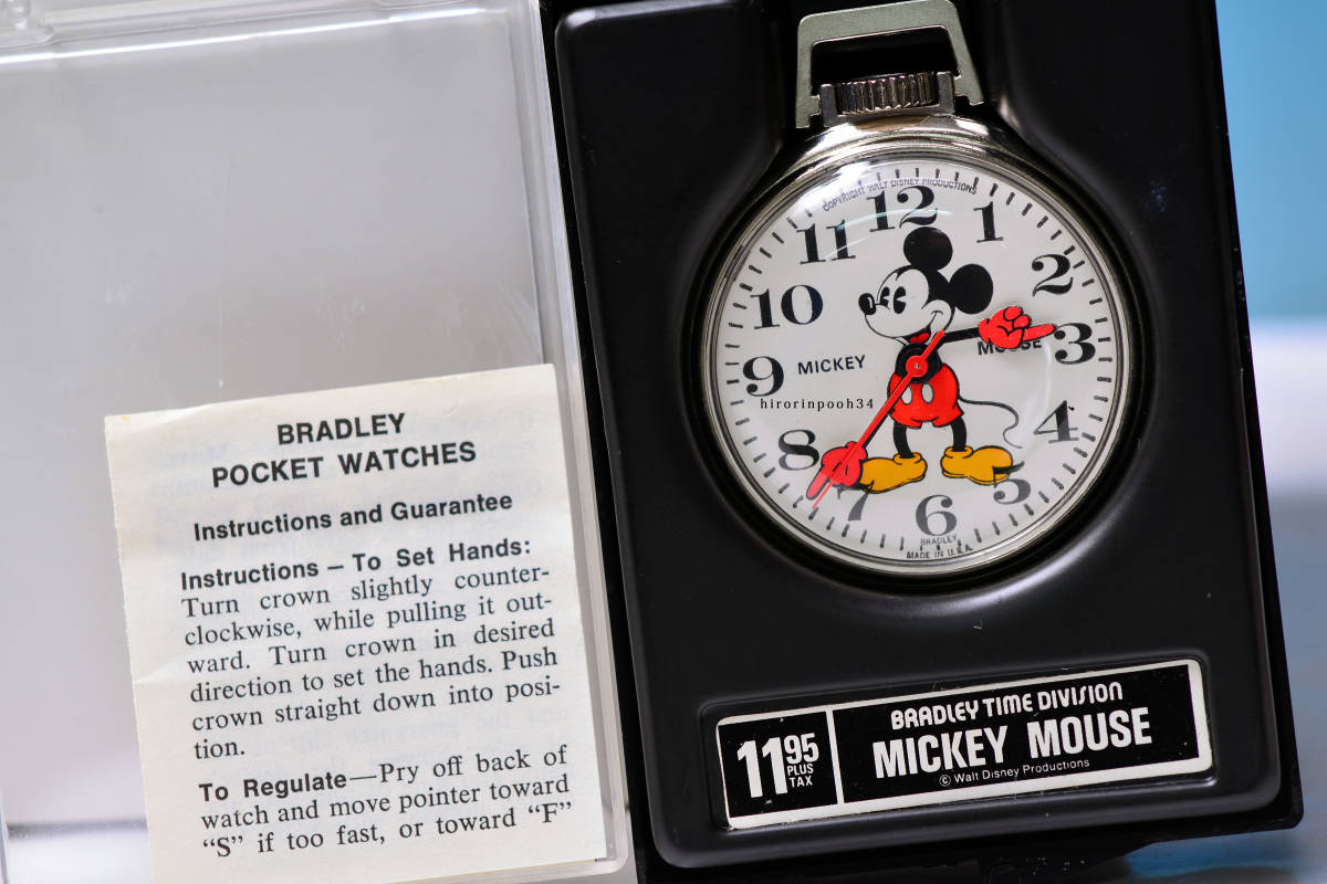 BRADLEY パイアイ ミッキーマウス手巻懐中時計 ディズニー BRADLEY