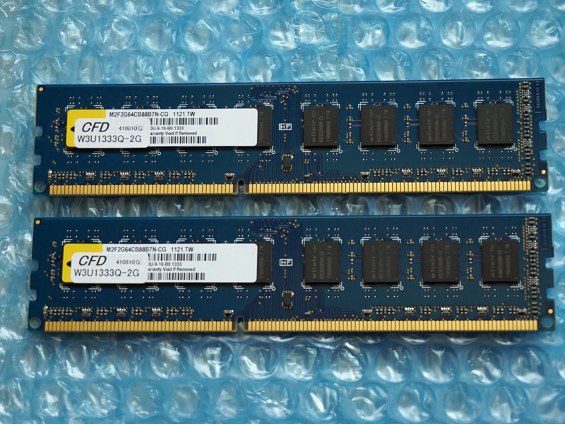 ◆CFD DDR3-1333(PC3-10600) 4GB(2GB×2枚組)_2