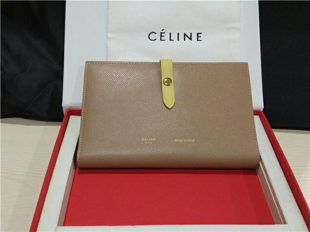 CELINE セリーヌ ストラップ ラージ マルチファンクション レディース 長財布