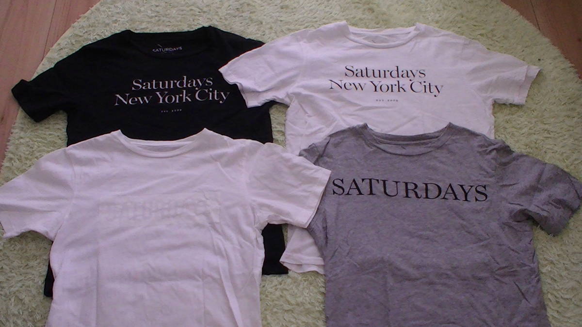 セール，HOT サタデーズサーフニューヨークTシャツセット Saturdays Surf NYCロンハーマンDEUSデウス ベイフロー(文字、ロゴ)｜売買されたオークション情報、yahooの商品情報をアーカイブ公開 - オークファン Sサイズ