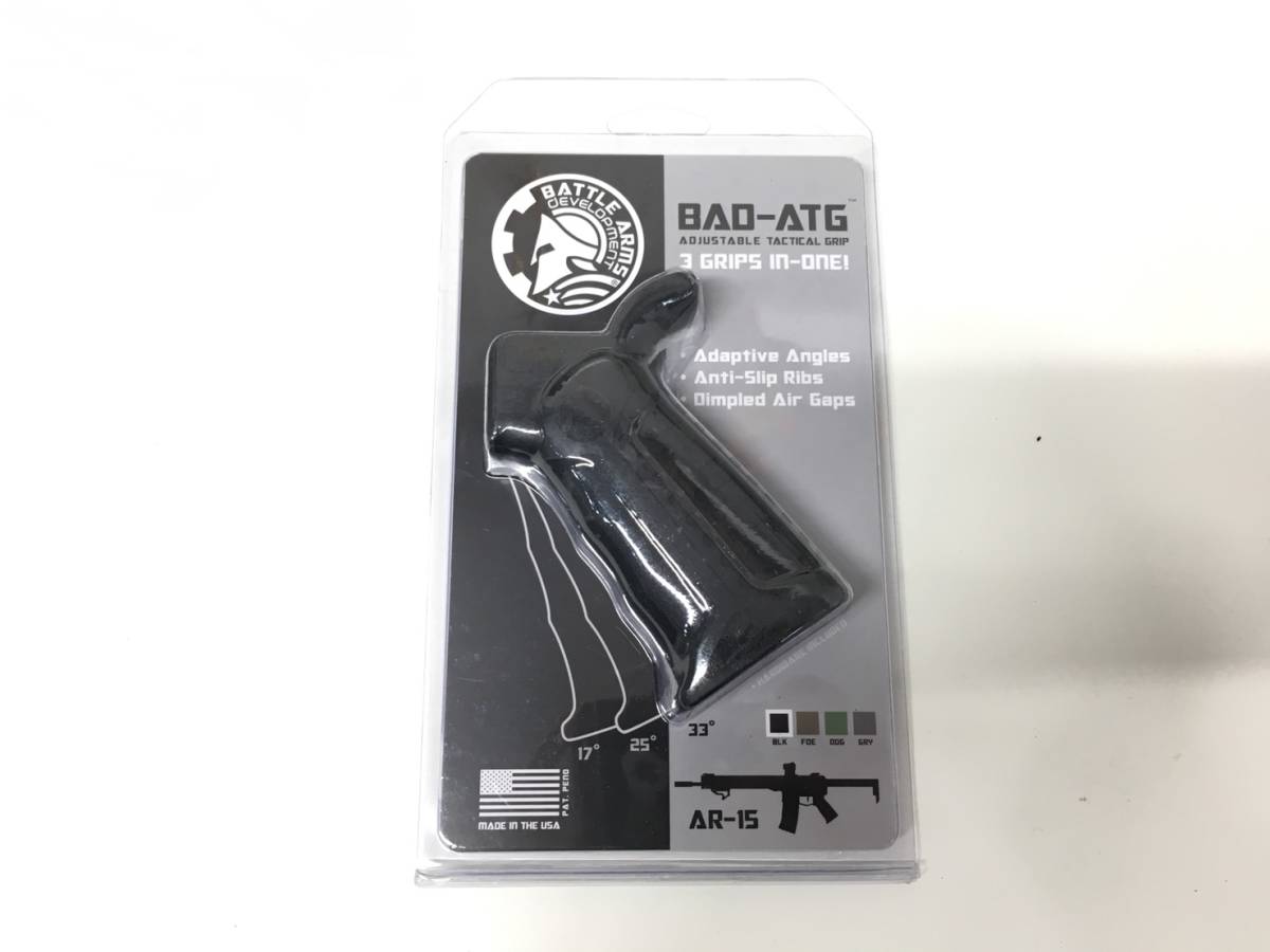  BATTLE ARMS DEVELOPMENT ATG GRIP W/ BOLT & LOCK WASHER BLACK BAD グリップ 実物(パーツ)｜売買されたオークション情報、yahooの商品情報をアーカイブ公開 - オークファン パーツ