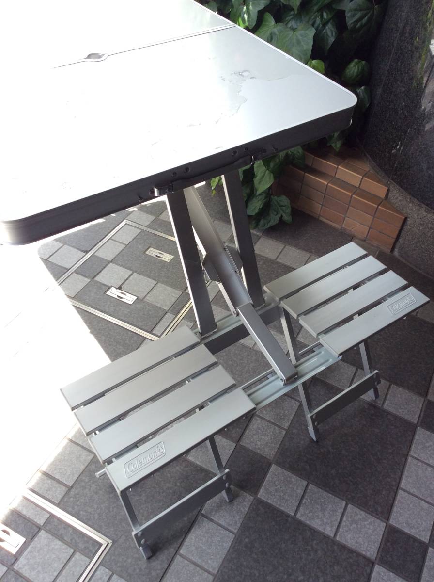N☆1円スタート!!Coleman コールマン アルミピクニックテーブル 170
