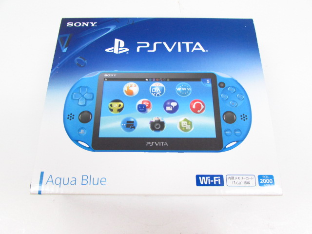 Vita PlayStation Wi-Fiモデル PCH-2000ZA11 ブラック ライトブルー