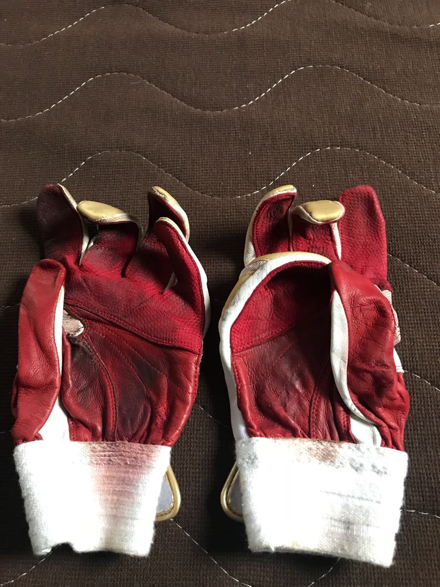 元広島カープ00中東選手実使用革手袋