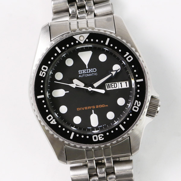ジャンク】SEIKO セイコー ダイバー 自動巻き メンズ 腕時計 7S26-0050
