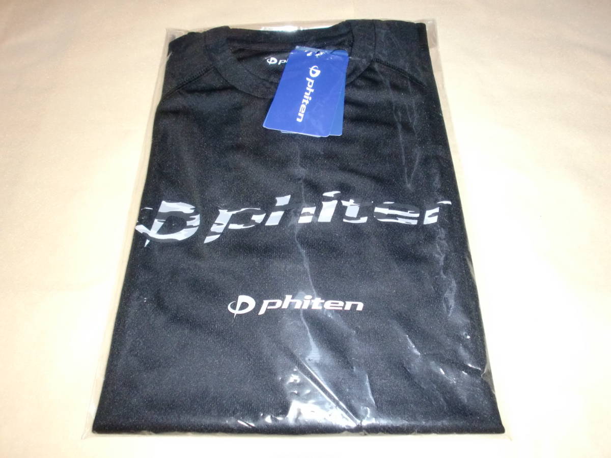 ファイテン Phiten 半袖 ファイテンレアTシャツ Tシャツ ブラック 