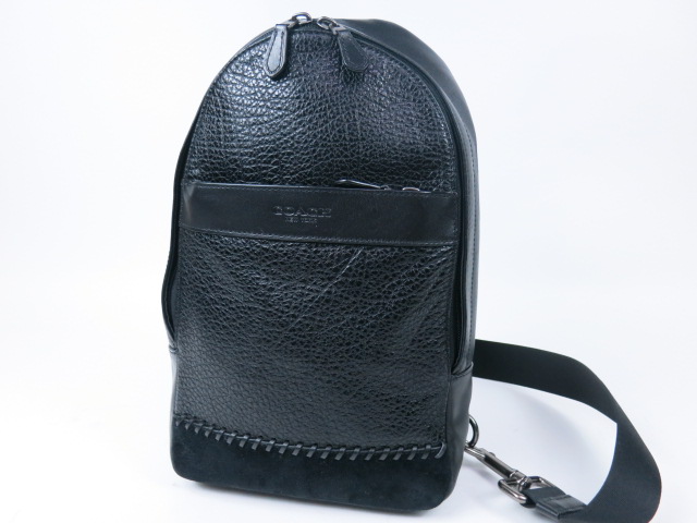  69192 1円スタート 本物 コーチ COACH 新同 ボディバッグ レザー スエード ショルダーバッグ メンズ(男性用)｜売買されたオークション情報、yahooの商品情報をアーカイブ公開 - オークファン かばん、バッグ