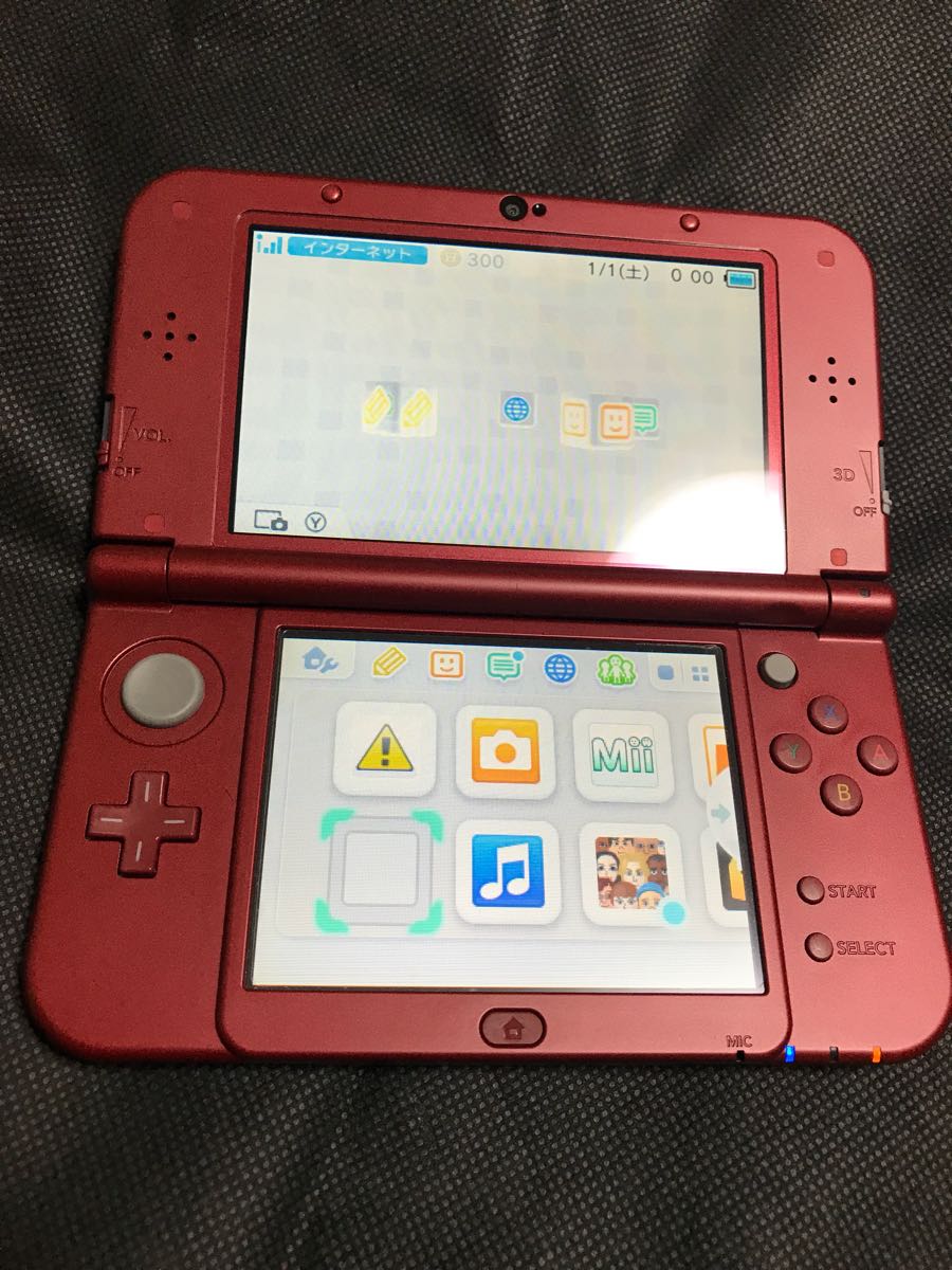 任天堂 new NINTENDO 3DS LL newニンテンドー3DS LL メタリックレッド  