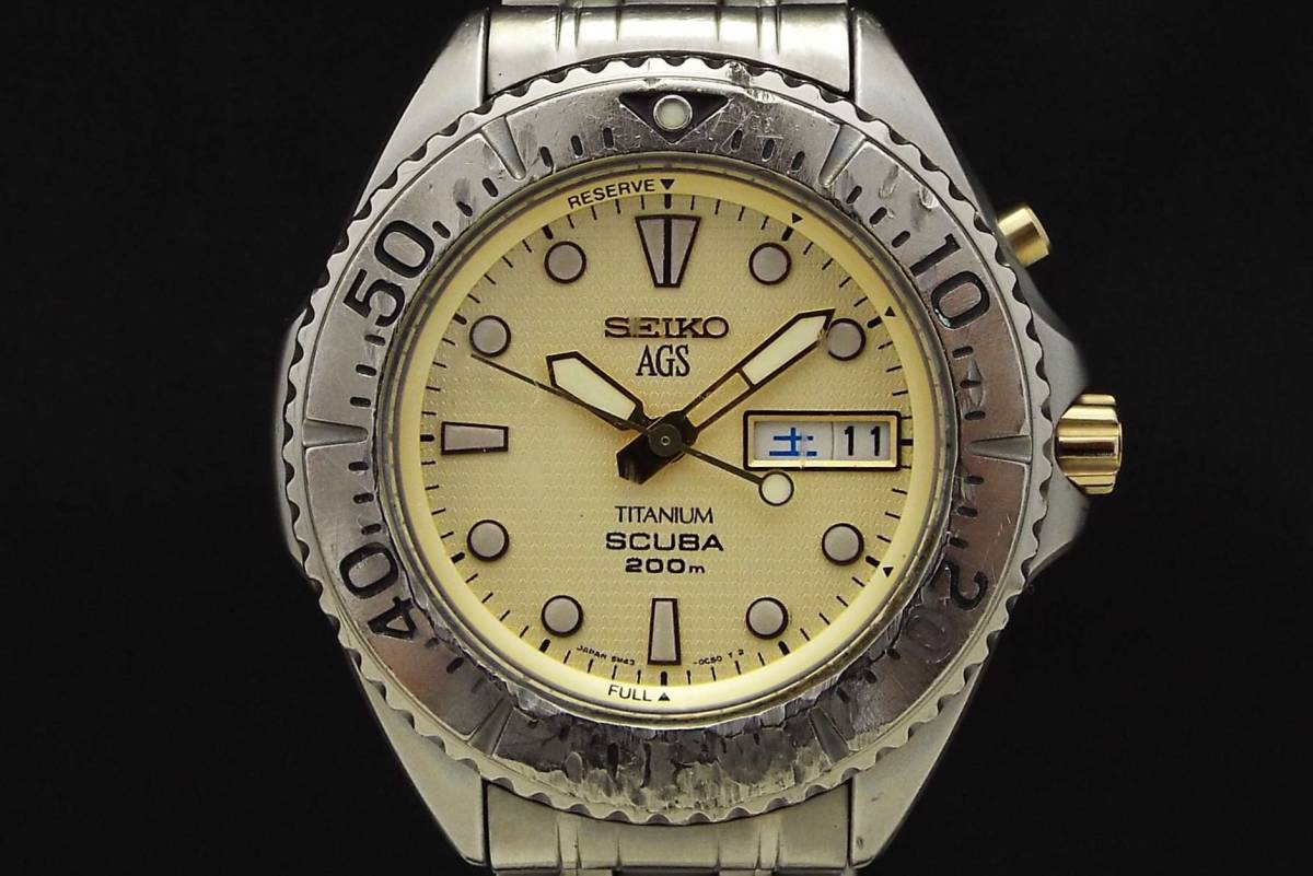 SEIKO セイコー/AGS/SCUBA 200m スキューバ/オートクオーツ/メンズ