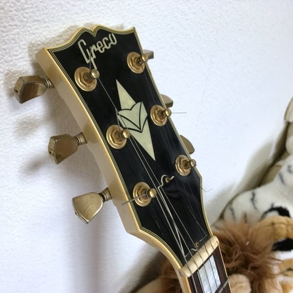 80年代？ Greco グレコ レスポール エレキギター EG700？ホワイト 白 比較的美品《中古》