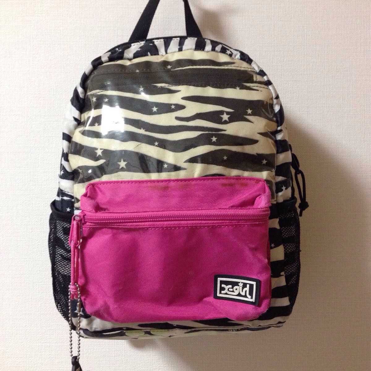 格安 X Girl エックスガール リュックサック デイパック 子供用 キッズ 総柄 女の子 お洒落 V 815 リュックサック 売買されたオークション情報 Yahooの商品情報をアーカイブ公開 オークファン Aucfan Com