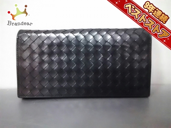 ボッテガヴェネタ BOTTEGA VENETA 財布 長財布 レザー 黒 156819