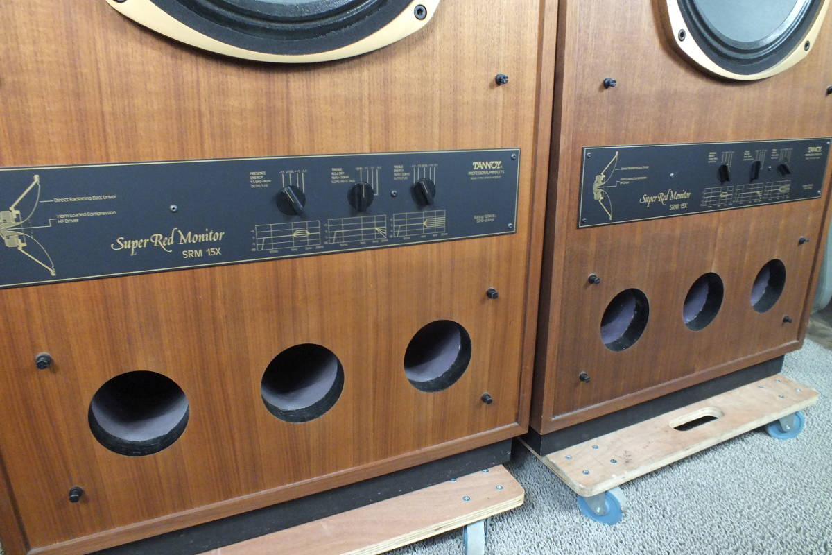 ☆札幌 手渡可 TANNOY◇タンノイ スピーカーペア SRM15x Super Red