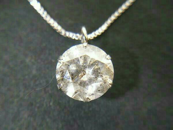 購入オンラインストア Pt900 Pt850 一粒ダイヤモンドネックレス 0.56ct 