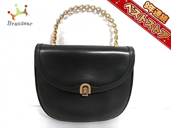 格安，低価 バリー BALLY バッグ ハンドバッグ レザー&times;金属素材 黒&times;ゴールド(かばん、バッグ)｜売買されたオークション情報、yahooの商品情報をアーカイブ公開 - オークファン かばん、バッグ