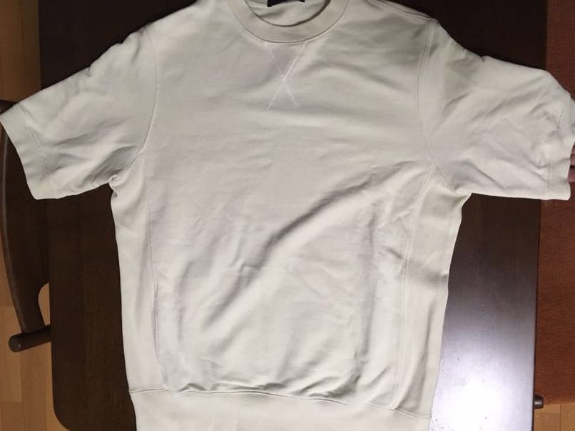 THE GIGI ジジ 半袖スウェット キナリ 生成り 白 S 美品 ボリオリ BOGLIOLI ホワイト Ｔシャツ