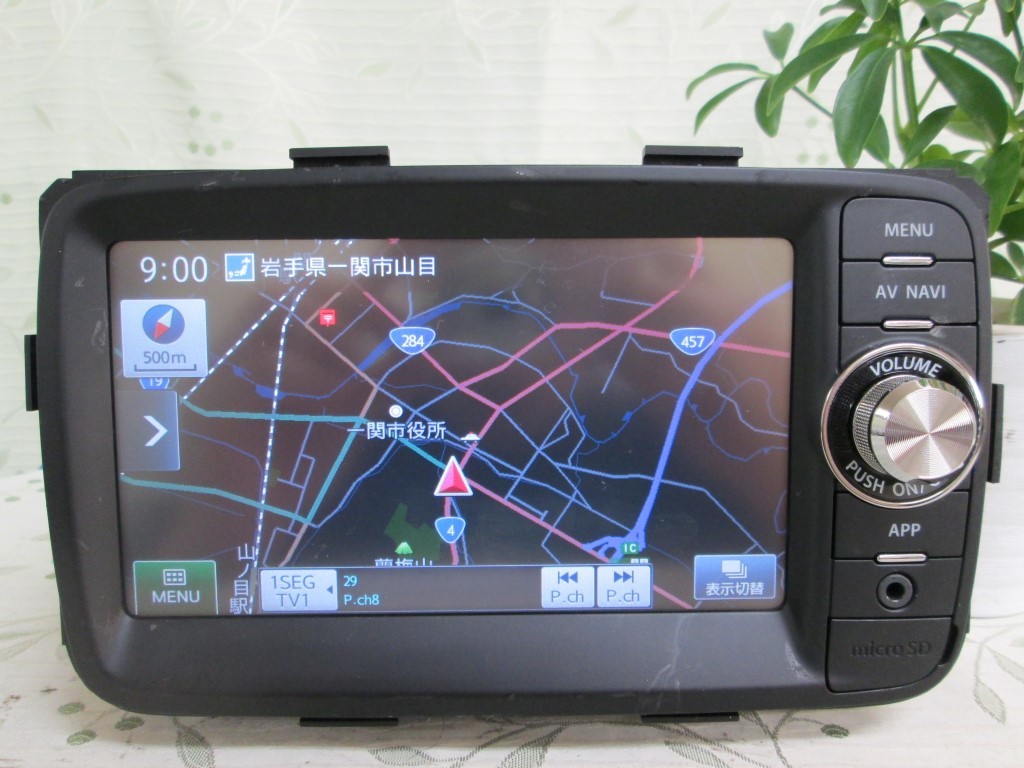 １セグTV＞＞スズキ純正 ワゴンR スティングレー メモリーナビ 整備済／保証 39101-72MB1-AYD＜＜Bluetooth対応♪　　N1194