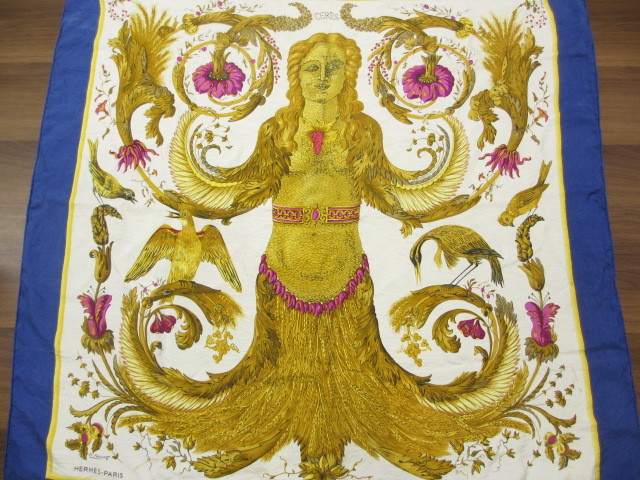 エルメス HERMES カレ スカーフ CERES 女神 HERMES エルメス カレ90