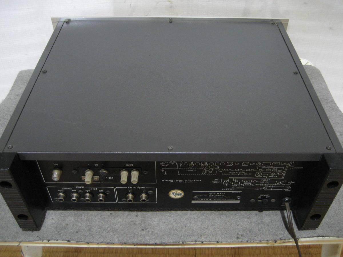 TRIO FM専用 STEREO チュ-ナ- KT-7700 動作ジャンク