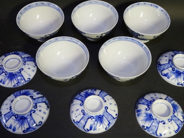 蓋碗 古美術 時代品 茶道具 骨董品 美術品 英A1096 時代 ss 草花文