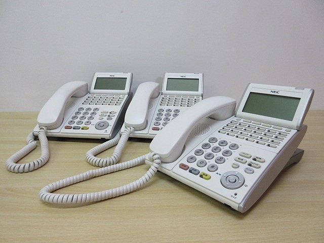 【超激得，新品】 6323E NEC ビジネスフォン 24ボタン多機能電話機 3台セット DTL-24D-1D WH DT300 Series ②(NEC)｜売買されたオークション情報、yahooの商品情報をアーカイブ公開 - オークファン NEC