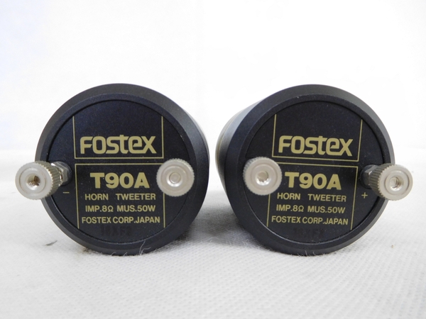 中古 FOSTEX フォステクス T90A スーパーツイーター 音響機器 ペア