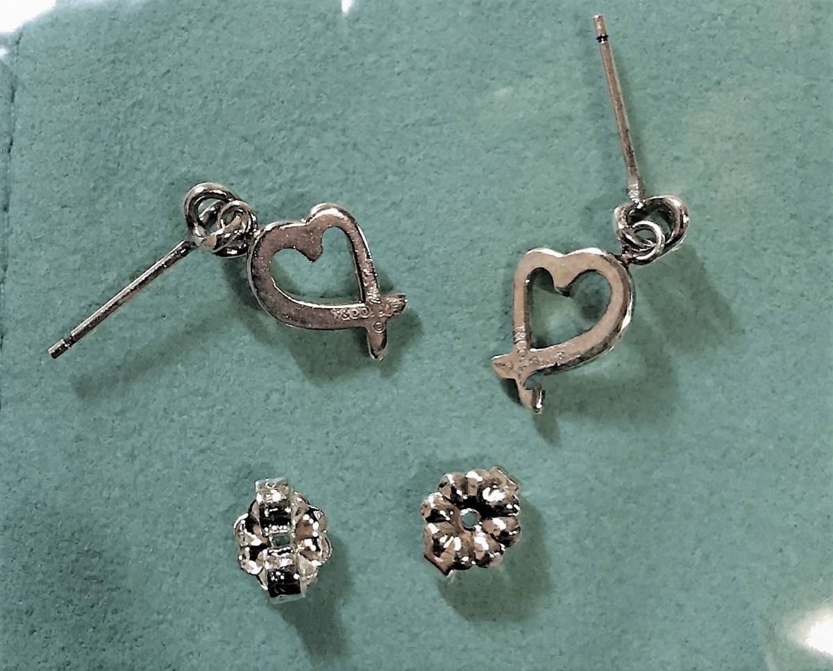 正規良品【ティファニー 925】カーブドハート ピアス レディース