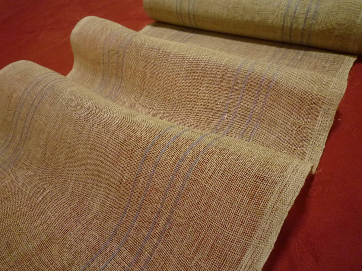生成り麻 長さ8ｍあり 近江麻 赤苧 あかそ 蚊帳地 リメイク素材 売買されたオークション情報 Yahooの商品情報をアーカイブ公開 オークファン Aucfan Com