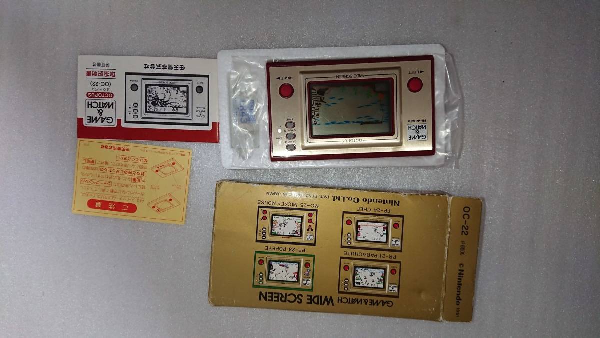任天堂 GAME＆WATCH WIDE SCREEN OCTOPUS オクトパス 当時物 【公式通販】
