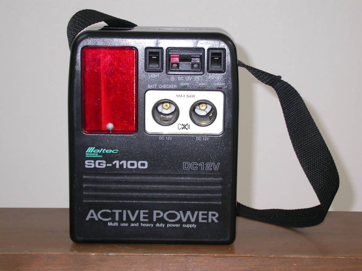 メルテック SG-1100 ポータブル電源 - | メルカリ DC12V アクティブ