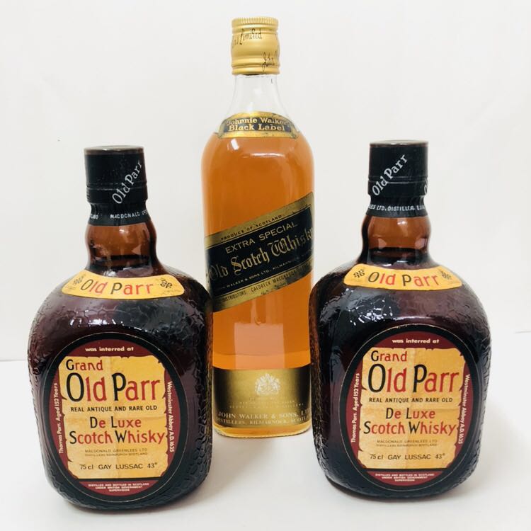 未開栓 古酒 Grand Old Parr スコッチウイスキー 3本セット 未開栓 古酒