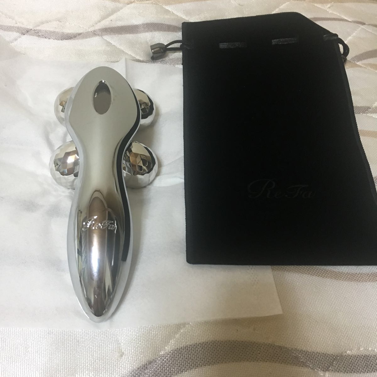 [美品] 正規品 MTG ReFa 4 CARAT リファ フォーカラット RF-FC1932B リファ 美容ローラー マイクロカレント動作確認済み 本体 袋付
