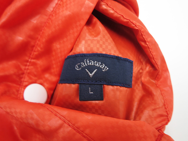 キャロウェイ　リバーシブル　ブルゾン　ベスト CALLAWAY キャロウェイ リバーシブル ジップベスト ブラック×オレンジ