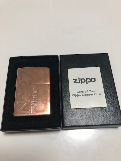ZIPPO marlboro マルボロ ジッポ 銅 ソリッド ライター オイル 