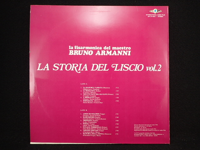 1円開始【世界遺産級レア★ヌードジャケ世界NO1★伊オリジナル極美品】★BRUNO ARMANNI/LA STORIA DEL LISCIO★伊JAZZ＆アンビエント最高峰