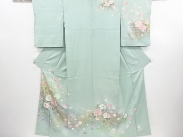 新作，限定SALE 411292# 1円 金彩手描き牡丹 枝梅 菖蒲模様訪問着(仕立て上がり)｜売買されたオークション情報、yahooの商品情報をアーカイブ公開 - オークファン 仕立て上がり