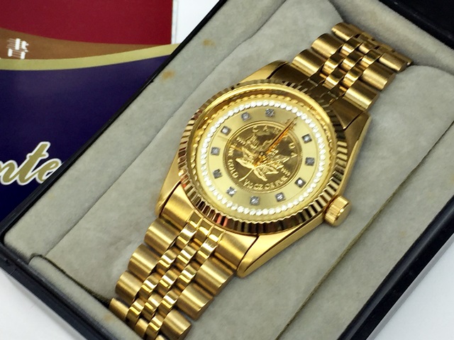 ジャンク メイプルリーフ金貨 コイン 1/10OZ 腕時計 氷 エルジン