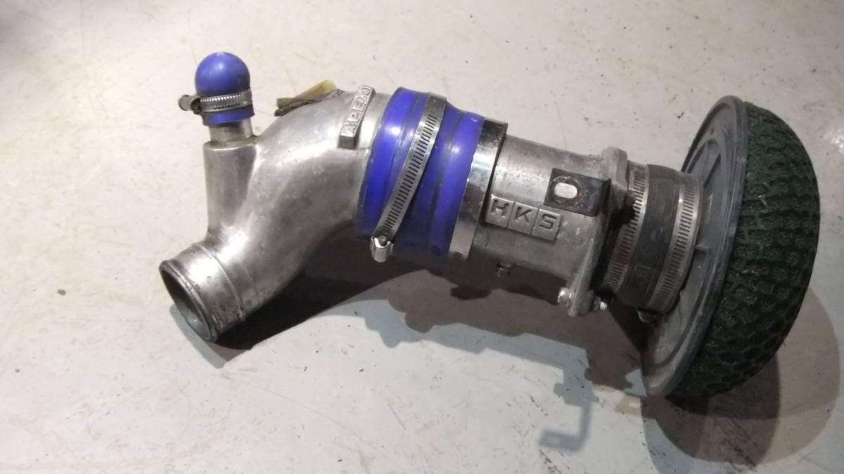 S14　シルビア　APEX製スーパーサクションパイプ+HKSレーシングサクションパイプ+HKSエアクリーナー　T518Z改に使用　