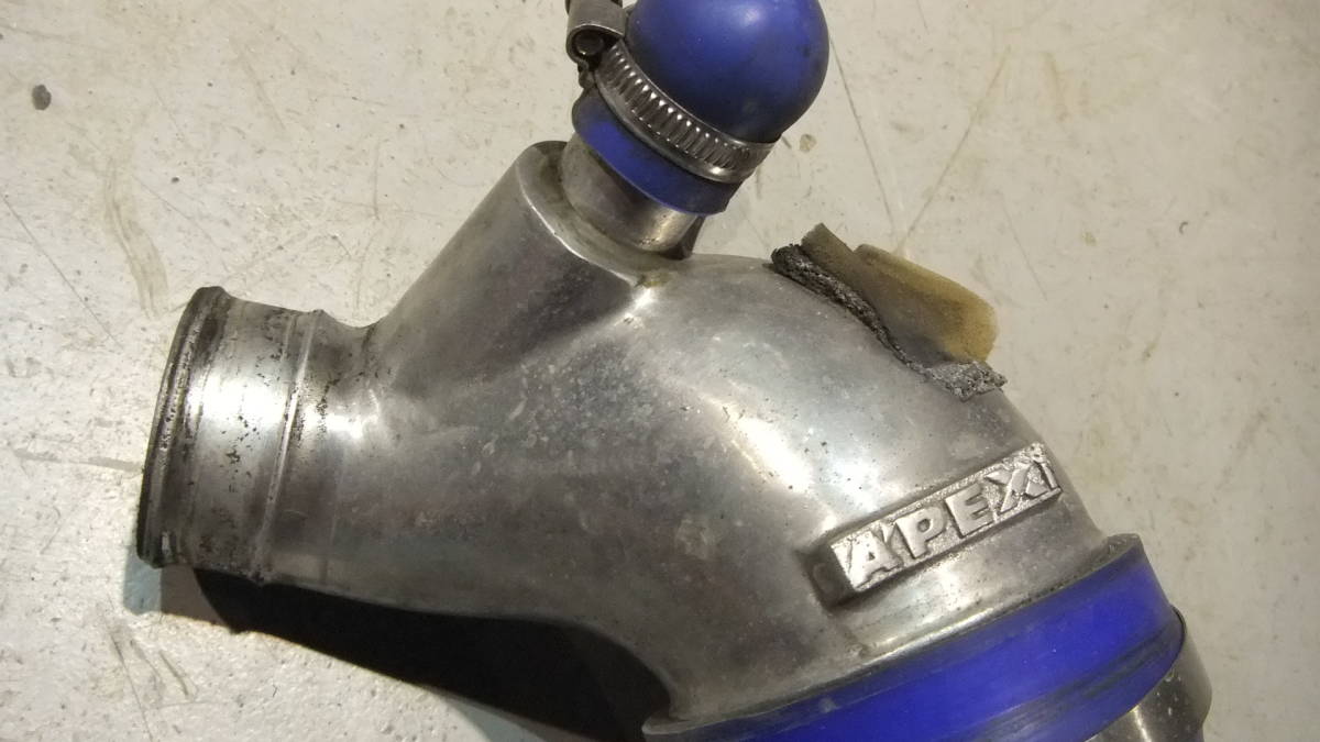 S14　シルビア　APEX製スーパーサクションパイプ+HKSレーシングサクションパイプ+HKSエアクリーナー　T518Z改に使用　