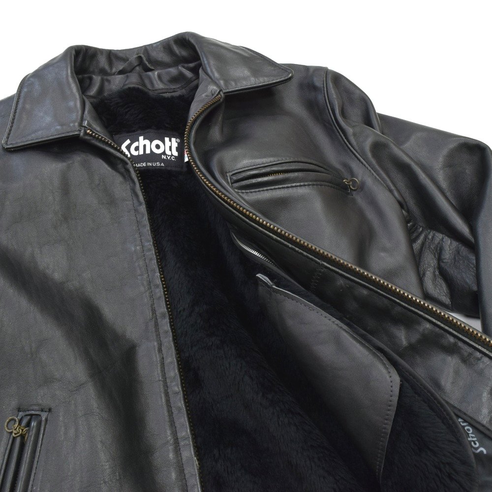 schott ショット AT101 シングルライダース ボアライナー レザー 