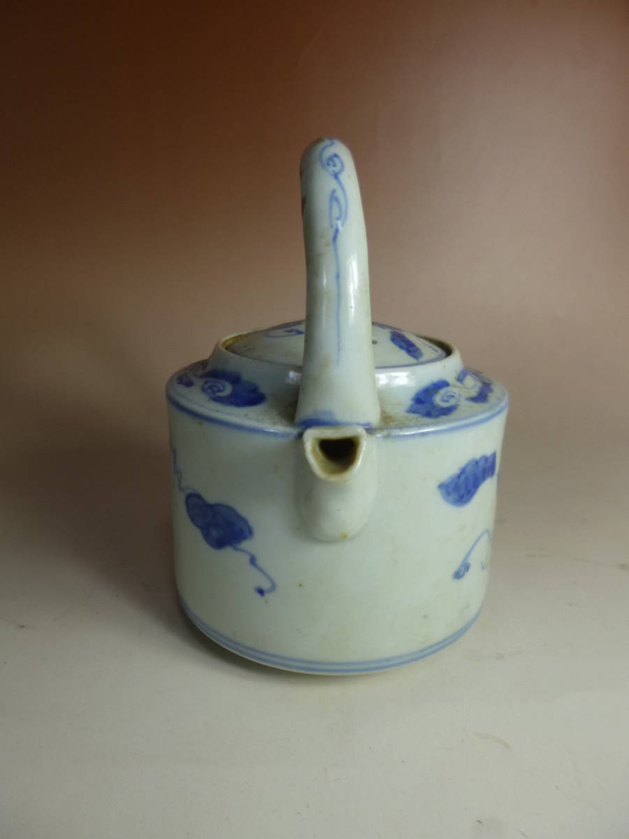染付 □古伊万里 葡萄文 銚子（小振）末期□ 古伊万里 iichi 伊万里