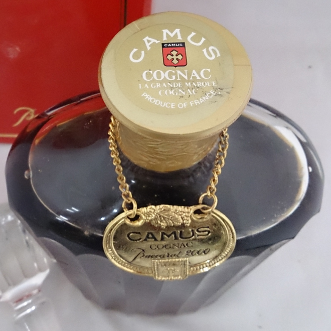 古酒 未開栓 CAMUS カミュ バカラ 2000 替栓 箱付 ブランデー 古酒 未開栓 CAMUS カミュ バカラ 2000 替栓 箱付 ブランデー