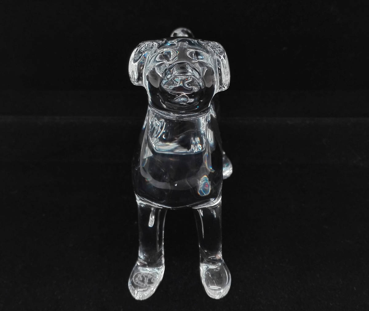 美品】 Baccarat バカラ 犬 イヌ 戌 干支 ガラス クリスタル 置物