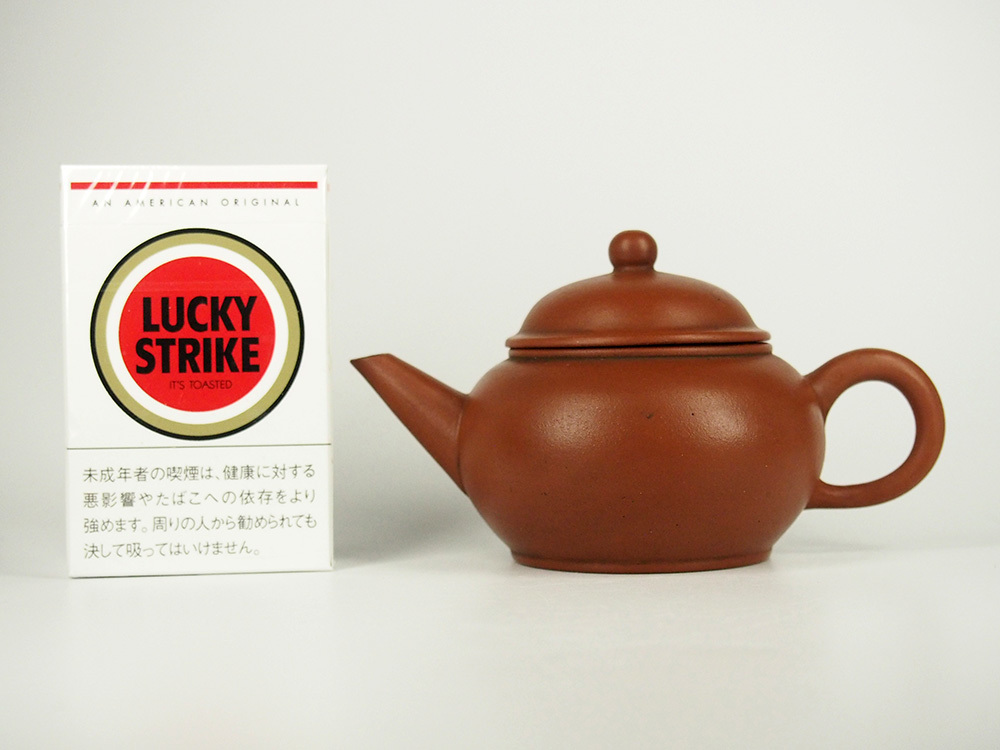 中国美術 范福奎 中国美術 墨縁斎景堂製 朱泥単孔急須